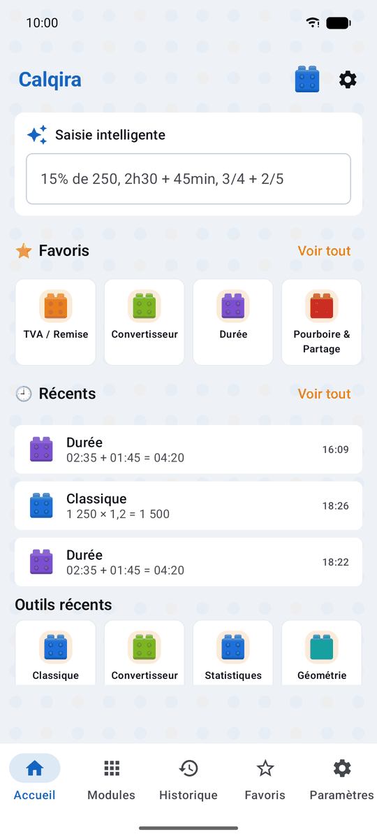 Capture d’écran de l’application Calqira : Build City