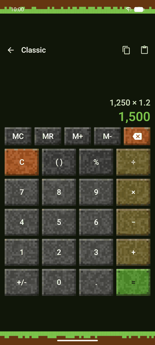 Screenshot of the Calqira app: Pixel Adventure